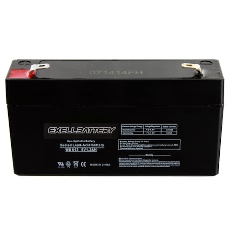 Exell Battery 6, 1.3, AGM Chemistry EB613